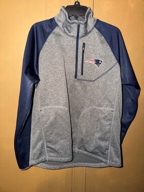 NFL Football GIII New England Patriots Track Jacket Zip Up Used Pre Owned Mens M